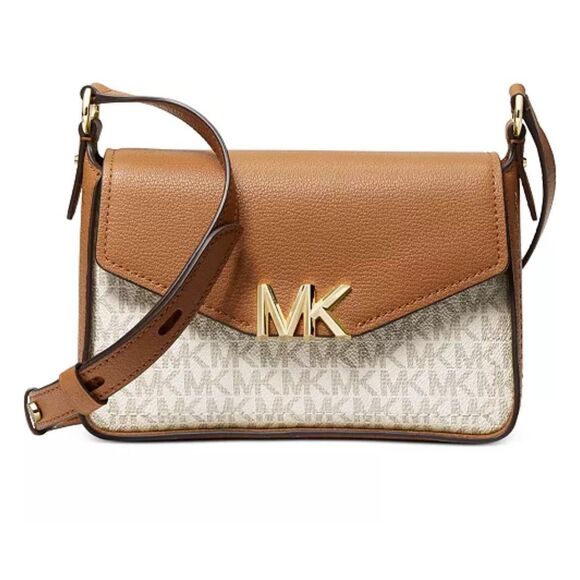 Michael Michael Kors Sylvia Small Signature Logo Crossbody Bag - Picture 1 of 11